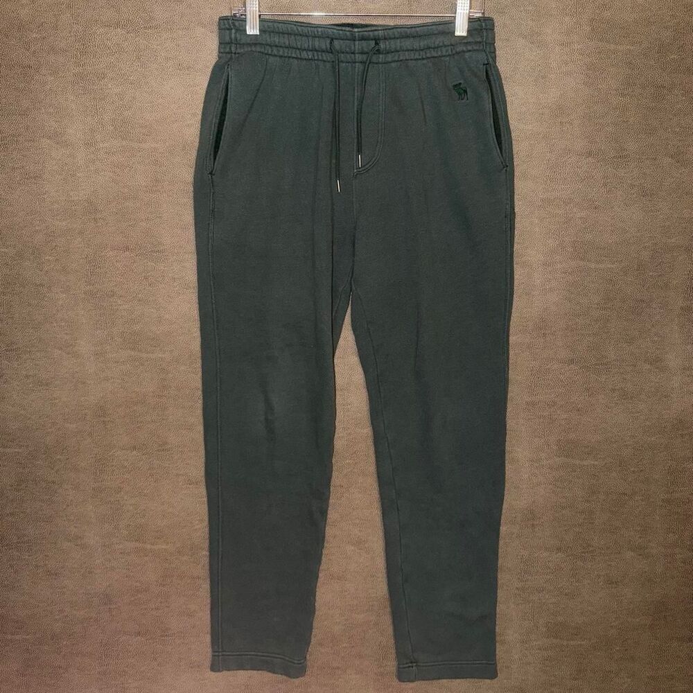 Abercrombie & Fitch green soft A&F fleece sweatpants